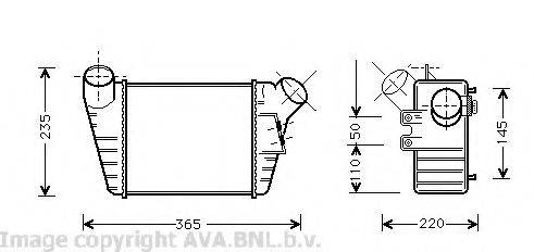 AVA QUALITY COOLING VW4182 Інтеркулер