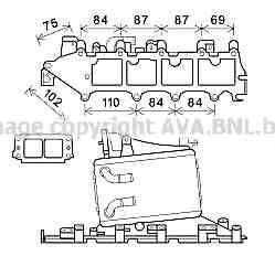 AVA QUALITY COOLING VW4357 Інтеркулер