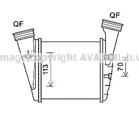 AVA QUALITY COOLING VW4372 Інтеркулер