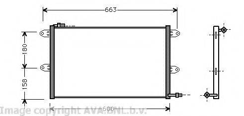 AVA QUALITY COOLING VW5144 Конденсатор, кондиціонер