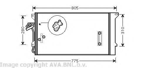 AVA QUALITY COOLING VW5244 Конденсатор, кондиціонер