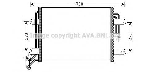 AVA QUALITY COOLING VW5291 Конденсатор, кондиціонер