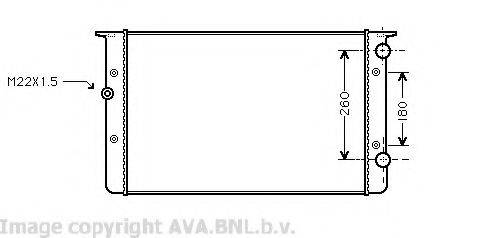 AVA QUALITY COOLING VWA2104 Радіатор, охолодження двигуна