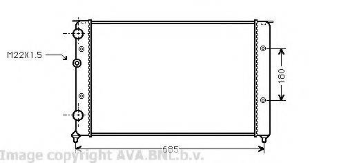 AVA QUALITY COOLING VWA2130 Радіатор, охолодження двигуна