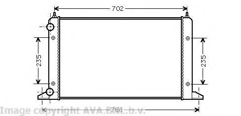 AVA QUALITY COOLING VWA2133 Радіатор, охолодження двигуна