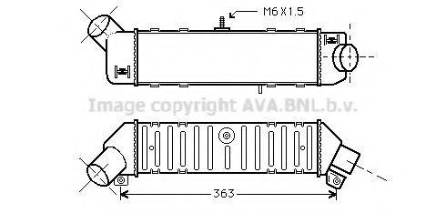 AVA QUALITY COOLING VWA4162 Інтеркулер