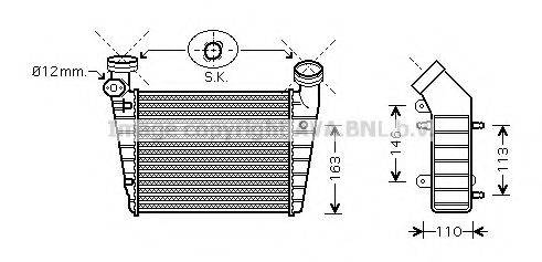 AVA QUALITY COOLING VWA4216 Інтеркулер