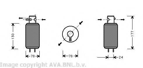 AVA QUALITY COOLING VWD165 Осушувач, кондиціонер