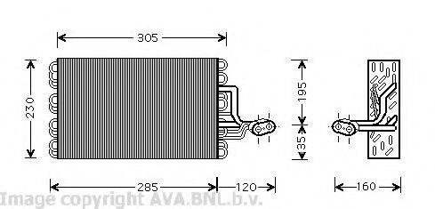 AVA QUALITY COOLING VWV186 Випарник, кондиціонер