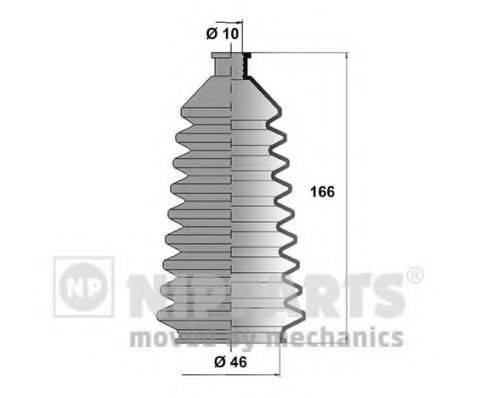 NIPPARTS J2848000 Комплект пильника, рульове керування