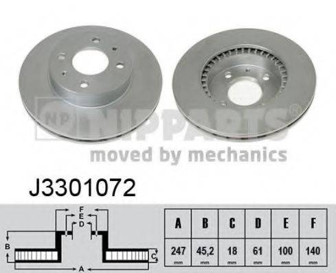 NIPPARTS J3301072 гальмівний диск