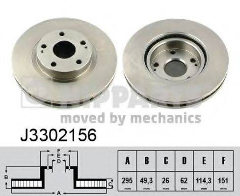 NIPPARTS J3302156 гальмівний диск