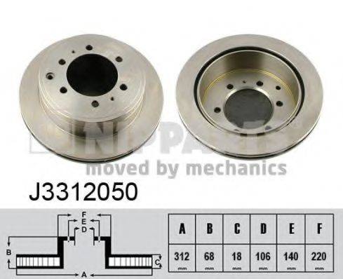 NIPPARTS J3312050 гальмівний диск