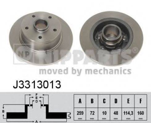 NIPPARTS J3313013 гальмівний диск