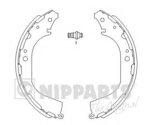 NIPPARTS J3501045 Комплект гальмівних колодок