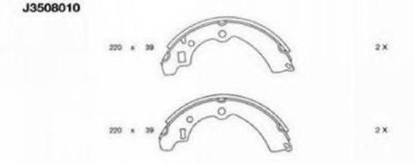NIPPARTS J3508010 Комплект гальмівних колодок