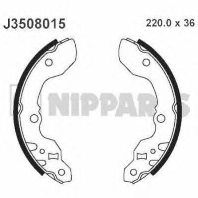 NIPPARTS J3508015 Комплект гальмівних колодок