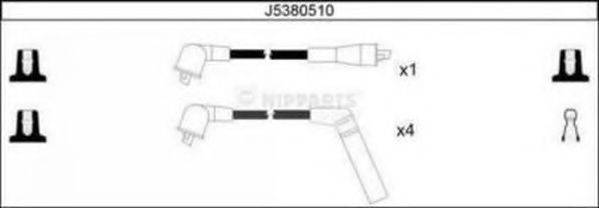 NIPPARTS J5380510 Комплект дротів запалювання