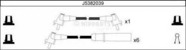 NIPPARTS J5382039 Комплект дротів запалювання