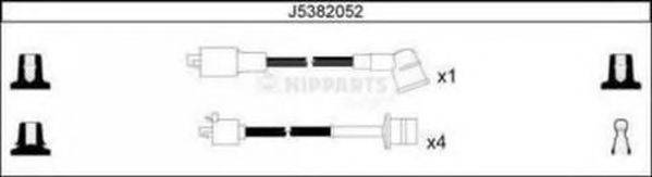 NIPPARTS J5382052 Комплект дротів запалювання