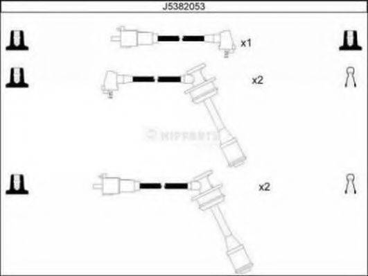 NIPPARTS J5382053 Комплект дротів запалювання