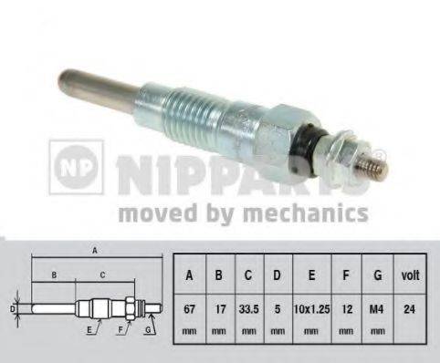 NIPPARTS J5711015 Свічка розжарювання