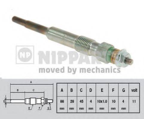 NIPPARTS J5711028 Свічка розжарювання