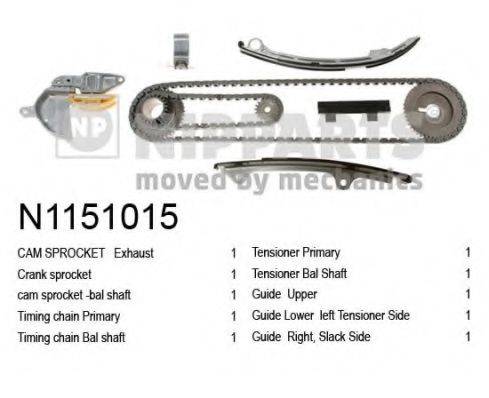 NIPPARTS N1151015 Комплект мети приводу розподільного валу