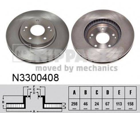 NIPPARTS N3300408 гальмівний диск