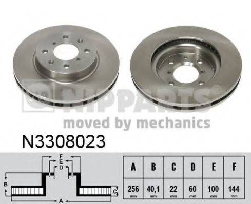 NIPPARTS N3308023 гальмівний диск