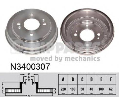 NIPPARTS N3400307 Гальмівний барабан