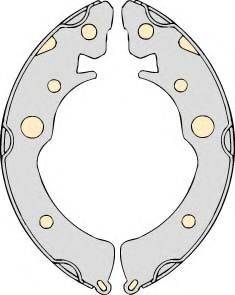MGA K660308 Комплект гальм, барабанний гальмівний механізм