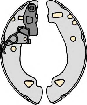 MGA M727 Комплект гальмівних колодок
