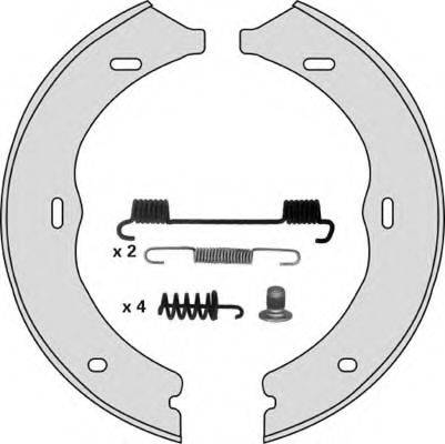 MGA M855R Комплект гальмівних колодок, стоянкова гальмівна система