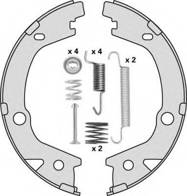 MGA M920R Комплект гальмівних колодок, стоянкова гальмівна система