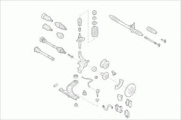 ZF PARTS VWGOLFFZ006 Рульове управління; Підвіска колеса