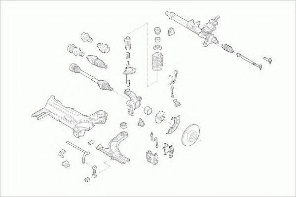 ZF PARTS VWGOLFFZ033 Рульове управління; Підвіска колеса