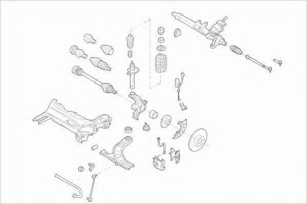 ZF PARTS VWGOLFFZ043 Рульове управління; Підвіска колеса