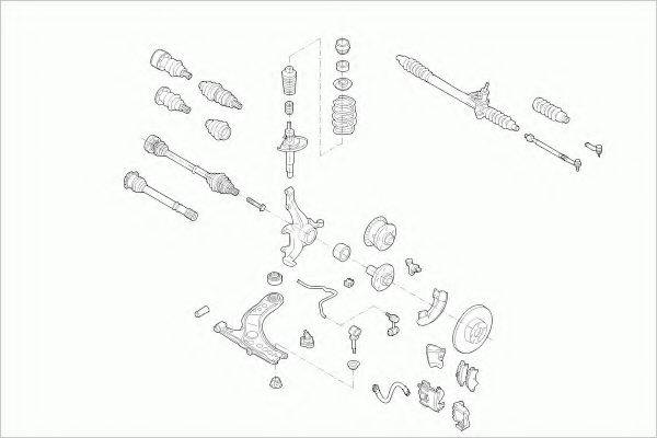 ZF PARTS VWGOLFFZ021 Рульове управління; Підвіска колеса