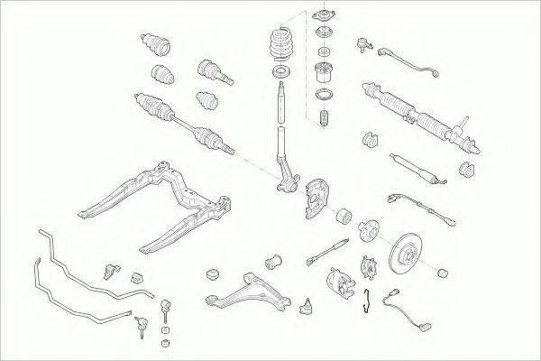 ZF PARTS OPELASTRAFZ016 Рульове управління; Підвіска колеса