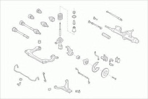 ZF PARTS AUDI80FZ004 Рульове управління; Підвіска колеса