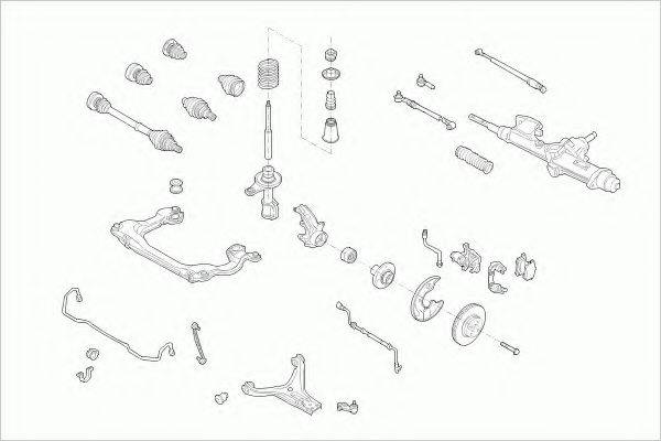 ZF PARTS AUDI80FZ005 Рульове управління; Підвіска колеса