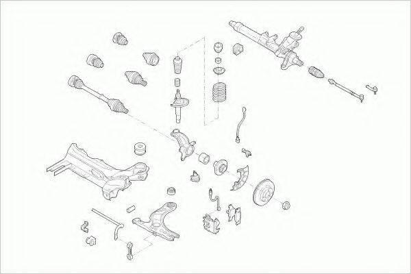 ZF PARTS AUDIA3FZ001 Рульове управління; Підвіска колеса