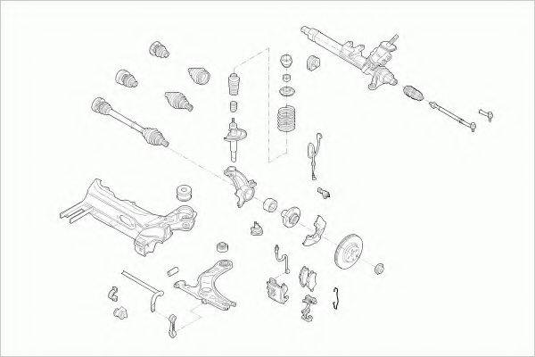 ZF PARTS AUDIA3FZ003 Рульове управління; Підвіска колеса