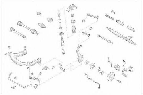 ZF PARTS VWPASSAFZ034 Рульове управління; Підвіска колеса