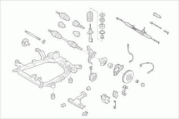 ZF PARTS OPELASTRAFZ020 Рульове управління; Підвіска колеса