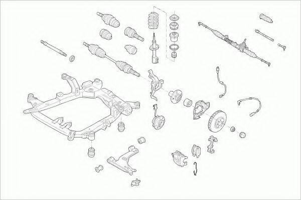 ZF PARTS OPELASTRAFZ022 Рульове управління; Підвіска колеса