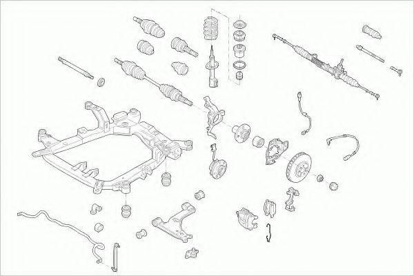 ZF PARTS OPELASTRAFZ025 Рульове управління; Підвіска колеса