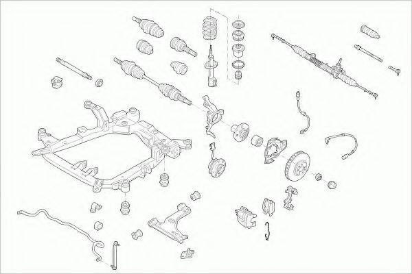 ZF PARTS OPELASTRAFZ028 Рульове управління; Підвіска колеса