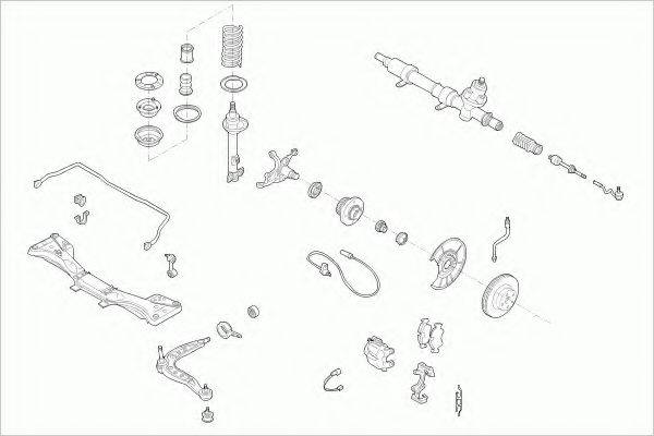 ZF PARTS BMW3CABFZ001 Рульове управління; Підвіска колеса